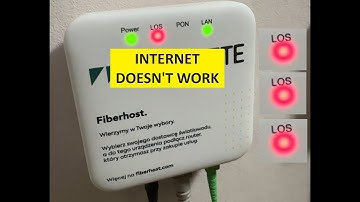 The red LOS LED is blinking - Internet doesn