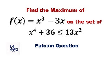 Can you solve this Putnam Competition question? | How to solve the inequality and find maximum?