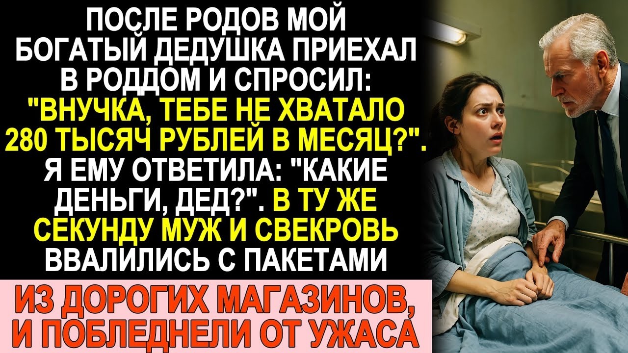 Внучка, тебе мало 280 тысяч в месяц_! Я не верила тому, что сделали муж и свекровь…