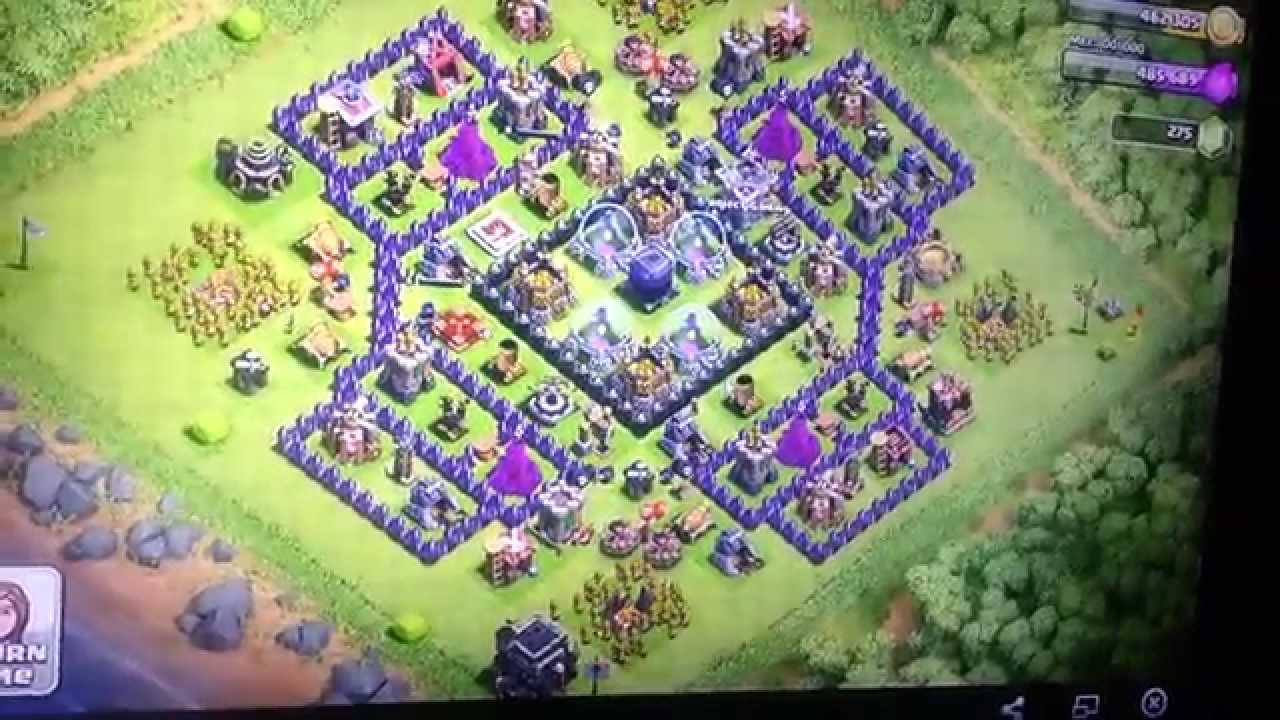 Clash of Clans Town Hall 9 Epic Farming Base - YouTube