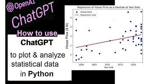ChatGPT for Python statistical plotting and analysis of House Price Trend Example