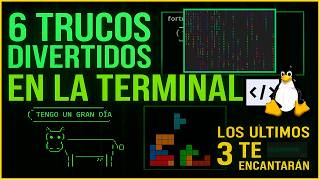 💻🟩 6 Trucos Divertidos en la Terminal de Linux 👉🎮el Nro. 3 te encantará