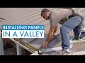 How to Install Standing Seam Metal Roofing Panels in a Valley