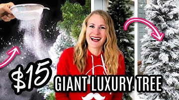 DIY PROFESSIONAL CHRISTMAS TREE MAKEOVER ❄️ Flocking on a dime (looks so high end!)