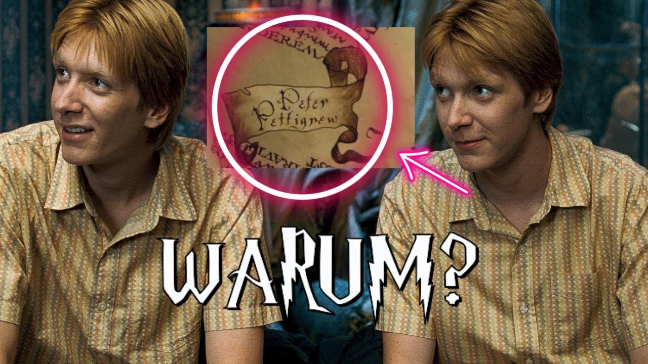 Fred Und George Weasley Karte Des Rumtreibers WARUM Fred und George Peter Pettigrew nie auf der Karte des RUMTREIBERS