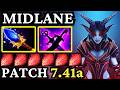 🔥 QUEEN OF PAIN Midlane — 21 KILLS GOD MODE (New Patch 7.41a) 🔥 Dota 2 Gameplay