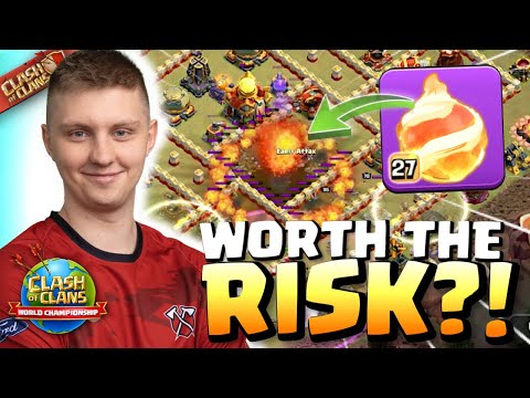 Riqirez risks GOLDEN TICKET Qualifier on INSANE FIREBALL PLAN! Clash of Clans Esports