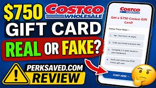 Perksaved.com Review 🚨 $750 Costco Gift Card – Real or Fake?