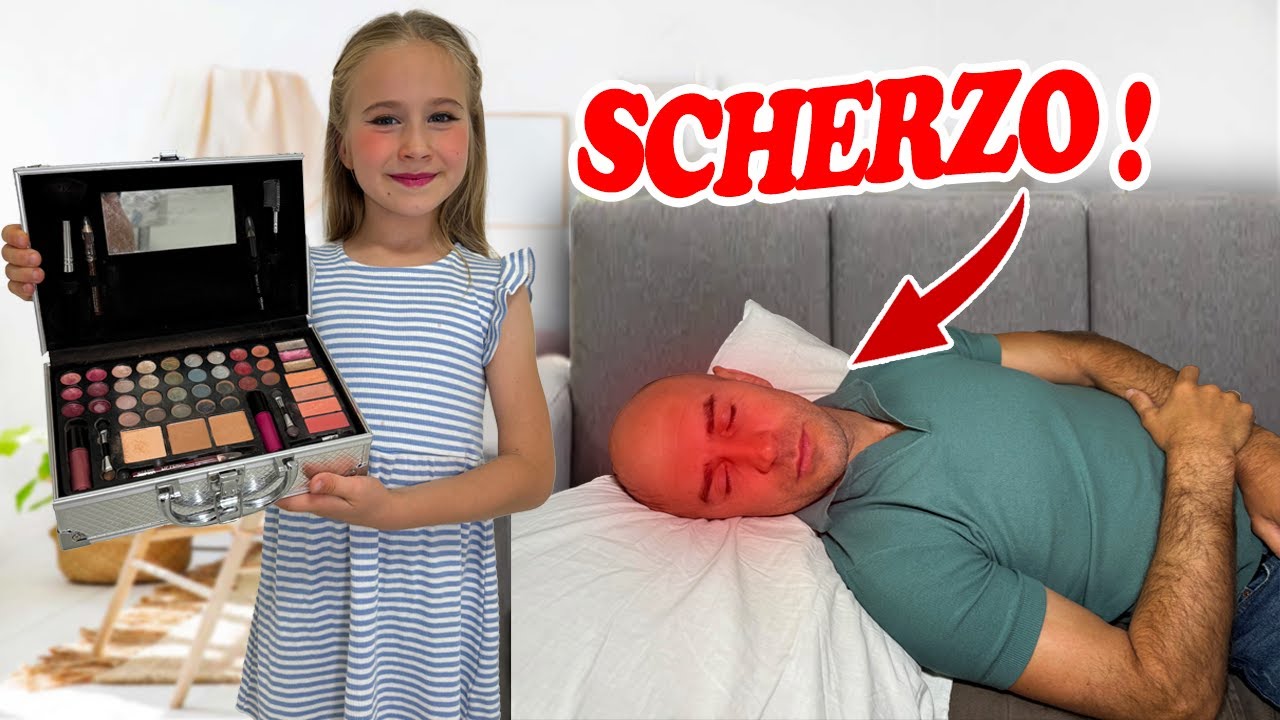 SCHERZO TRUCCHIAMO PAP ALEXANDRU MENTRE DORME E LUI SI ARRABBIA scherzo-trucchiamo-pap-alexandru-mentre-dorme-e-lui-si-arrabbia