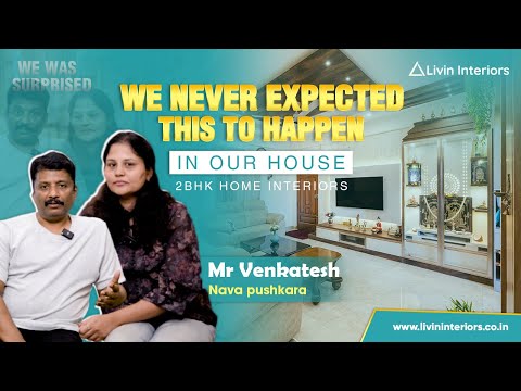 Simple & Modern | 2BHK home interior design | Nava Puskara | Bangalore| Livin Interiors | Must Watch