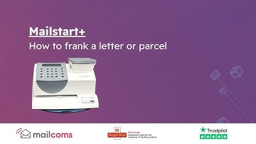 Mailstart+  - How to frank a letter or parcel