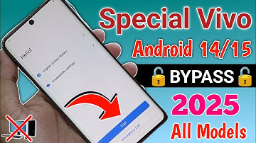 Vivo Android 14/15 Frp Bypass 2025 Without PC - All Models Support || New Method 