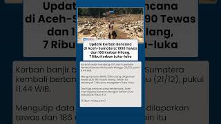 1090 Orang Tewas Dan 186 Hilang Imbas Banjir Bandang Di Pulau Sumatera Terbanyak Dari Aceh
