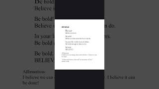 Be Bold #bold #africa #believe #love #miracles