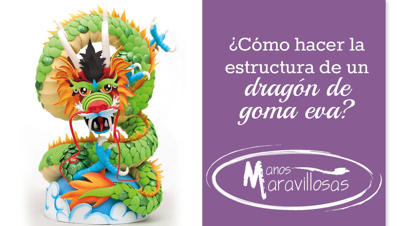 Cómo hacer la estructura del dragón de goma eva de 