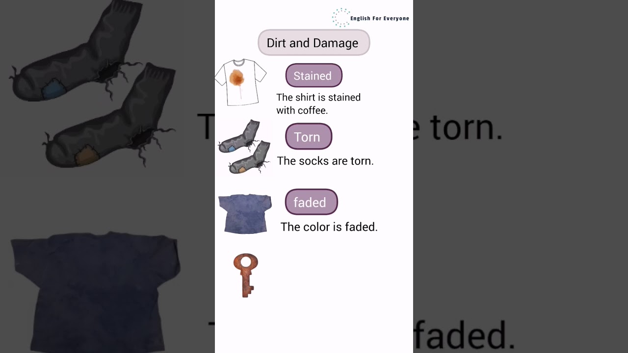 Dirt and Damage #english #shorts #vocabulary