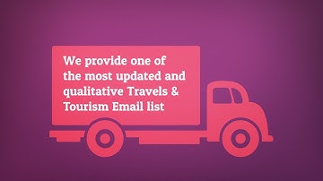 Travel Agencies, Travel Agents and Tour Planners Email List Providers