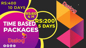 Dialog Time Based package ඇති තරම් Internet