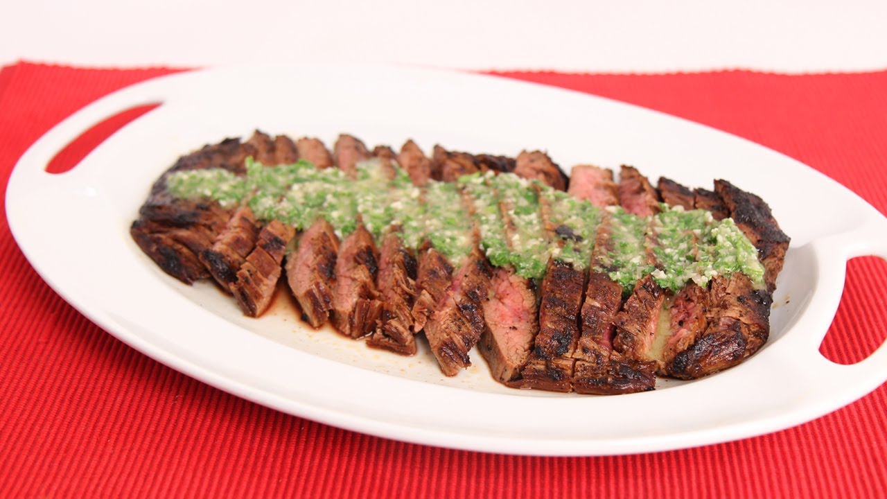 Grilled Flank Steak with Chimichurri Recipe - Laura Vitale - Laura in the Kitchen Episode 625