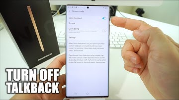How to Disable / Turn OFF TalkBack on a Samsung Galaxy Note 20