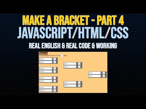 Make Event Bracket / Tournament Part 4 - Javascript (Results Management ...