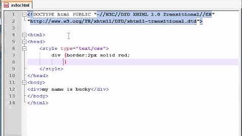 XHTML and CSS Tutorial - 29 - div