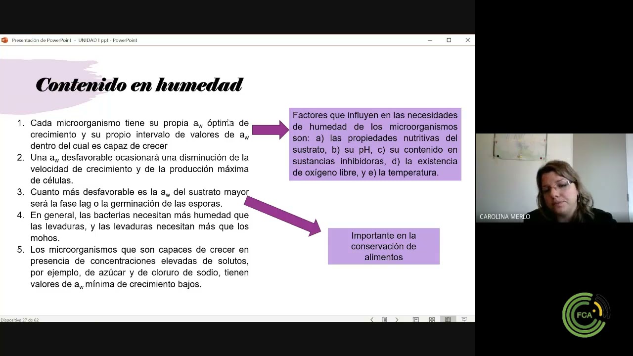 Unidad Nº1 Introducción a la Microbiología de los Alimentos Parte 4