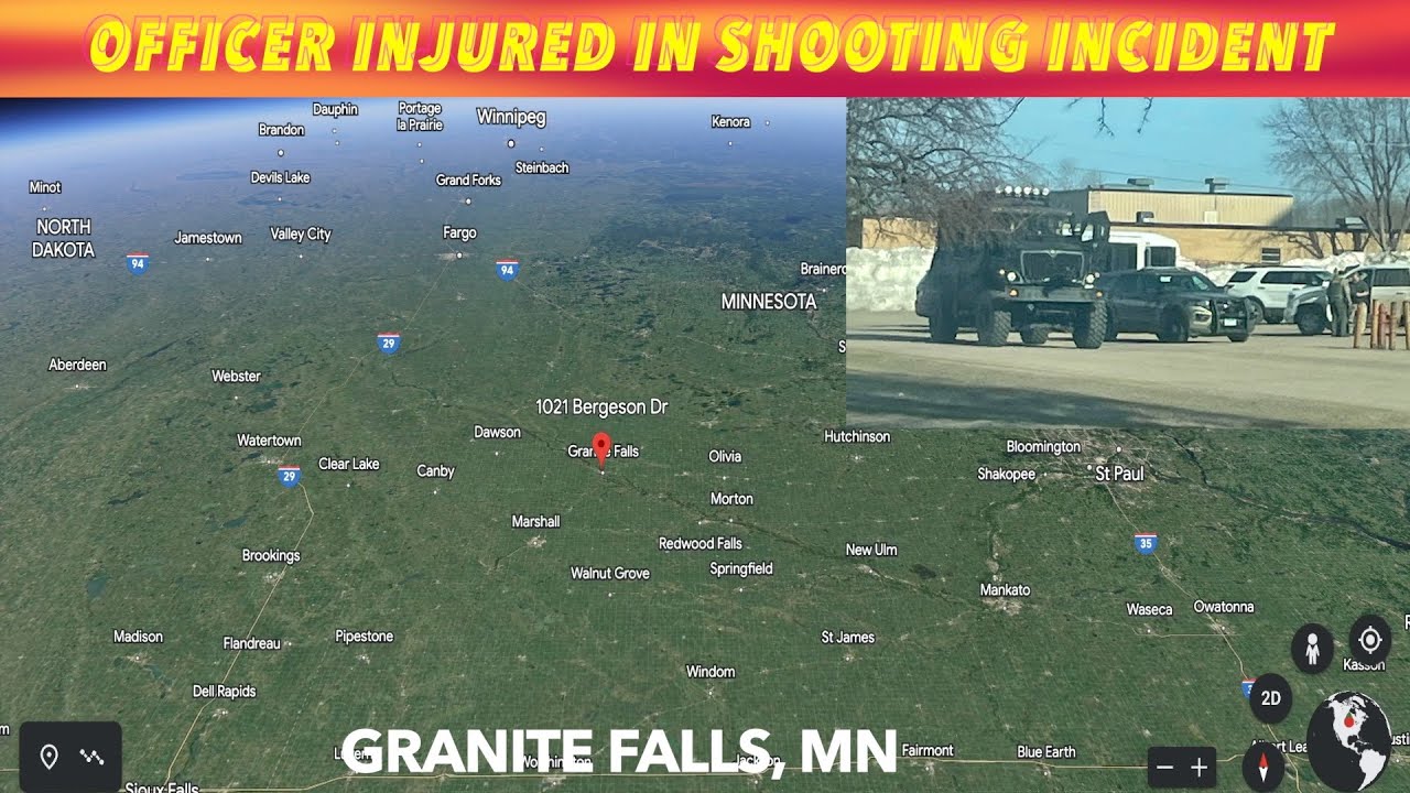 Officer Injured In Minnesota Shooting Incident Monday Afternoon - YouTube