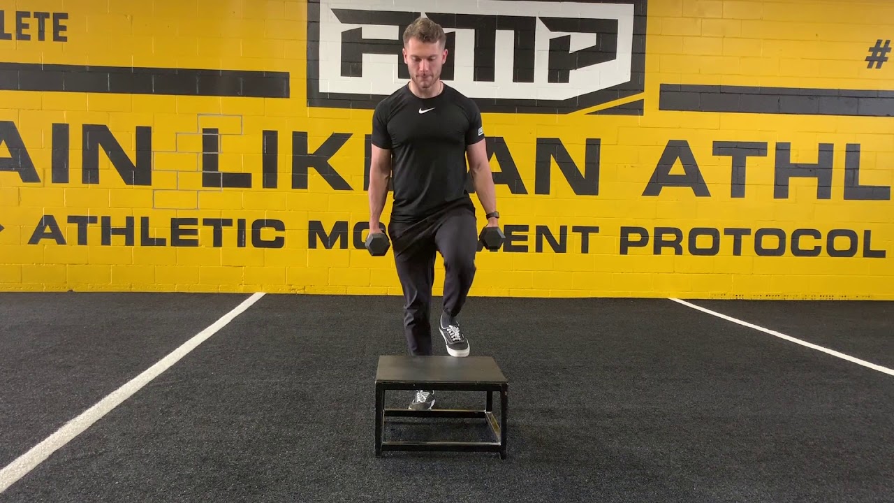2 DB Reverse Lunge to Step Up - YouTube
