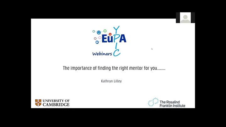 "The importance of finding the right mentor for you" by Kathryn Lilley