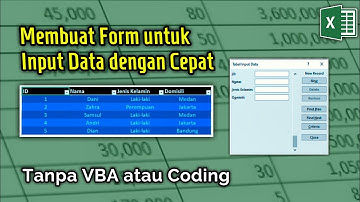 Cara Membuat Form untuk Input Data dengan Cepat Tanpa VBA atau Coding