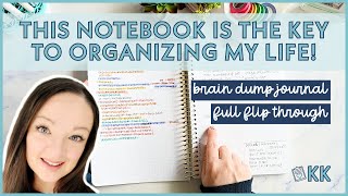 Brain Dump Journal Full Flip Through The Best To Do List Notebook that I Use to Organize My Life!