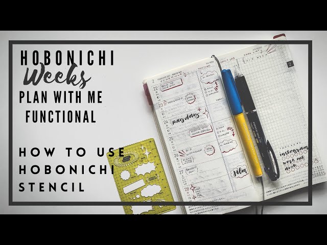 Hobonichi Stencil - Activities