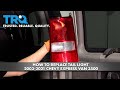 How to Replace Tail Light 2003-2021 Chevy Express Van 3500