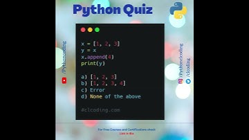 Python Quiz | Day 67 | What is the output of following Python code ?