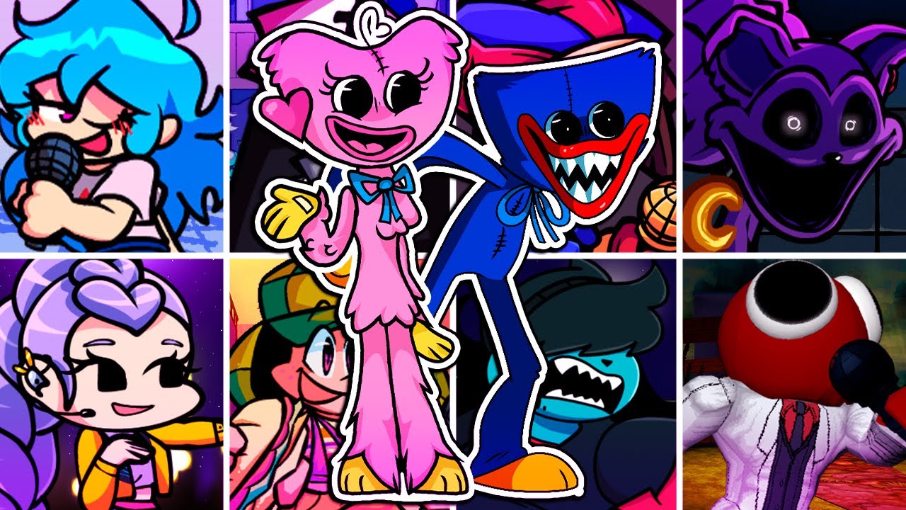 PLAYTIME but Every Turn a Different Character Sings 🎤 ( FNF PLAYTIME ) 🎶