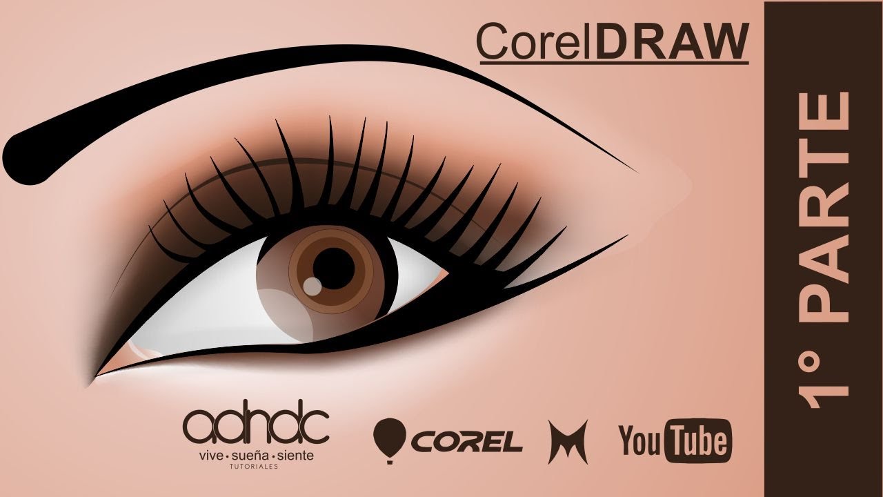 CorelDRAW, Realiza un ojo con las herramientas, malla y bezier. 1/2 @ADNDC @adanjp