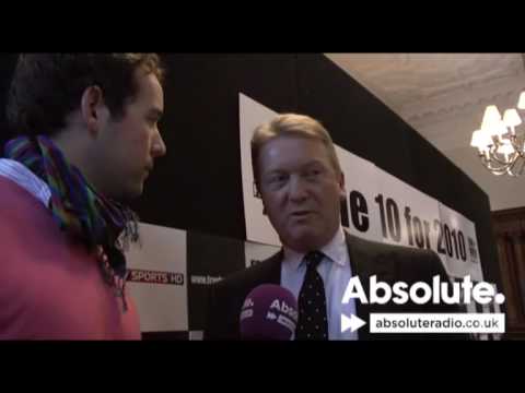 Frank Warren interview at 'The 10 For 2010' press ...