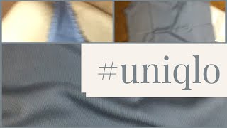 I wore a UNIQLO cotton tank top ユニクロのコットンタンクトップを着てみた