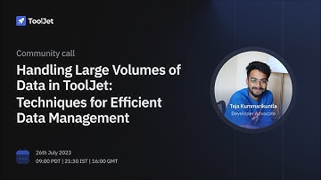 Handle Large Volumes of Data in ToolJet | Implement Server-Side Pagination, Filters, Search and Sort