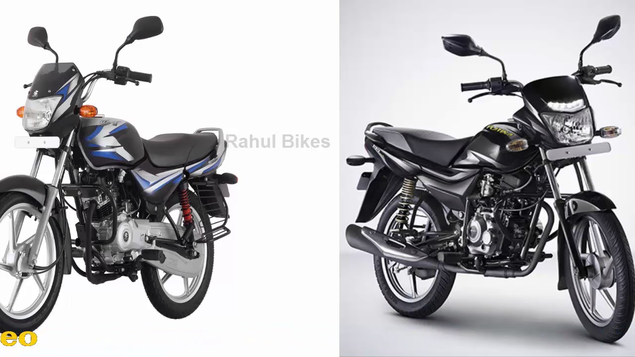 New Bajaj Ct 100 Es Self Vs Bajaj Platina Comfertec Bs4 New 18real Comparison With Price Mileage Youtube