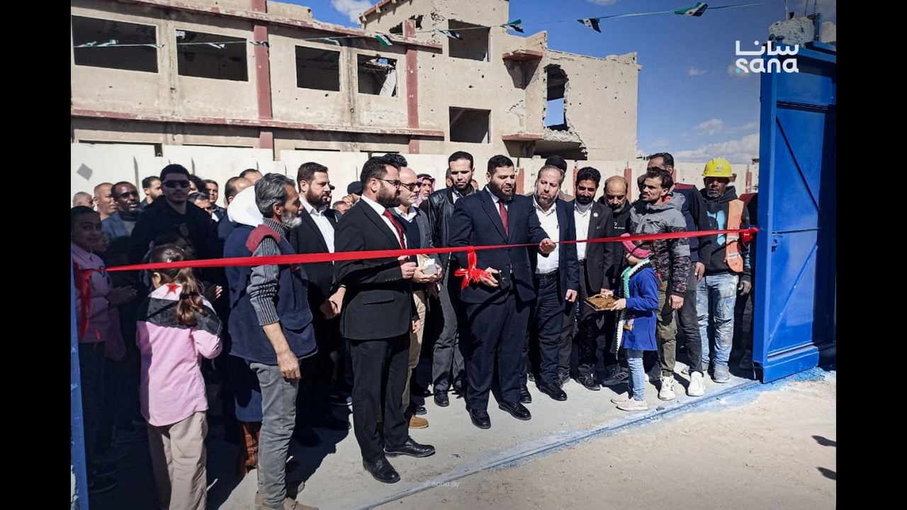 وضع المشروع رقم 1 في الحجر الأسود بريف دمشق بالخدمة كأول مشروع مائي منذ سنوات