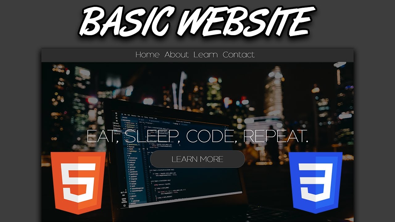 Creating a very simple website with HTML & CSS - YouTube