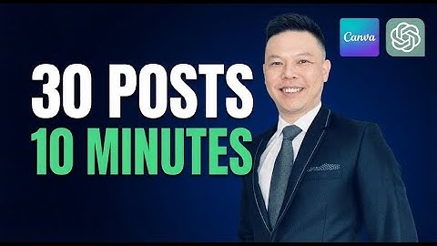 How to Make 30 Days of Social Media Posts in 10 Mins with Canva and ChatGPT (Simple Method)