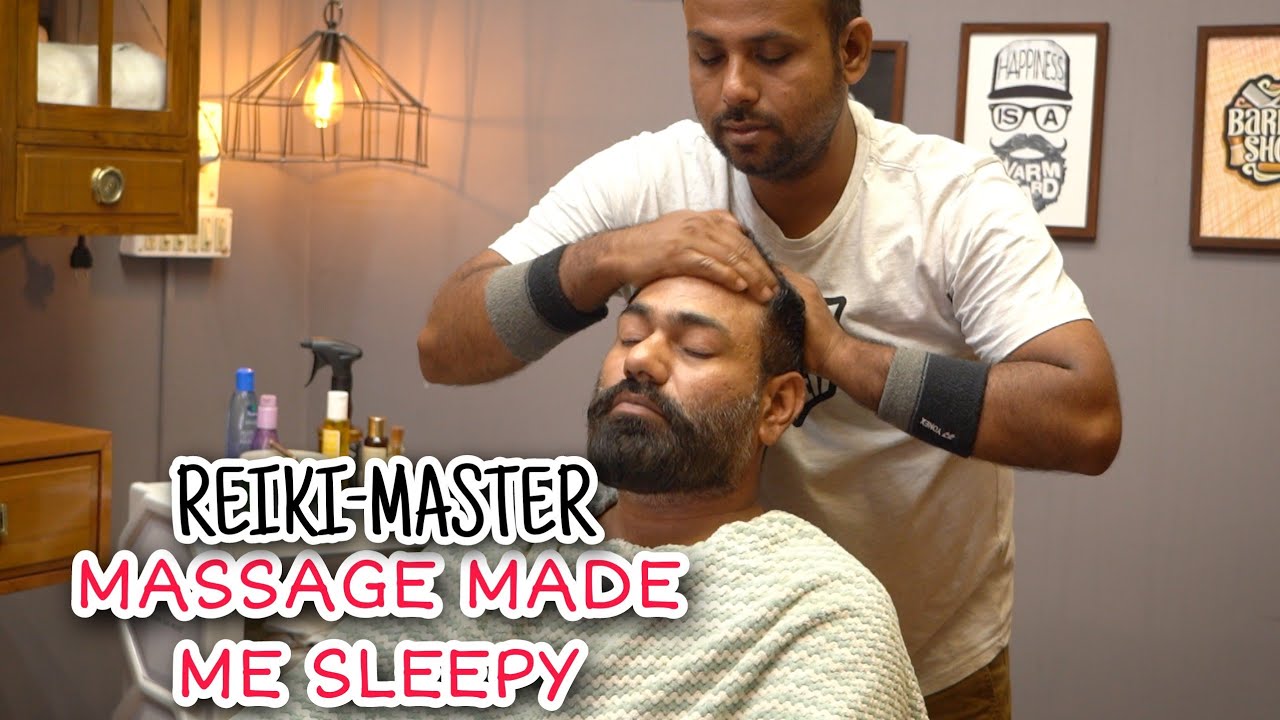 Reiki Master Head massage 💆‍♂️ 😌 Really made me sleepy, Back massage by