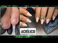 Alongamento em acrílico nas unhas roídas/ unhas para iniciantes 
