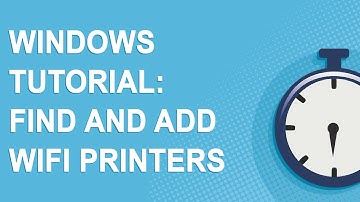 Windows printer tutorial: Find and add WiFi printers on the network (2021)