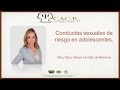 CACyPMx. Conductas sexuales de riesgo en adolescentes. Mtra. María Teresa Hurtado de Mendoza
