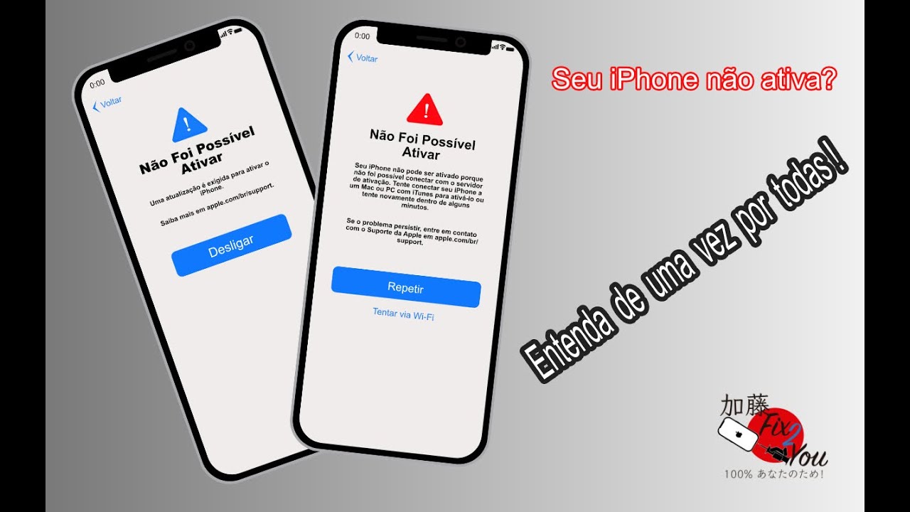 Meu iPhone não ativa, entenda o porque? - YouTube