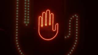 Interior Windshield LED Amber Funny Middle Finger Gesture Light with Remote Middle Finger Led Car